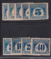 US Revenues #RB65-73 Mint\LH F - VF